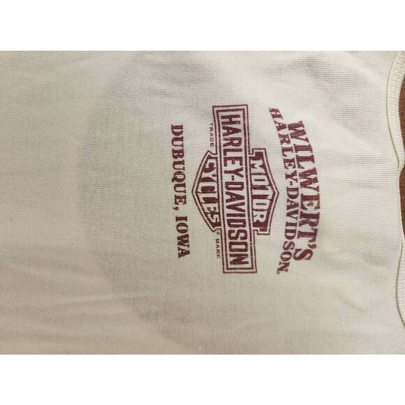 Harley-Davidson 2XL light yellow short sleeved t-shirt with Harley-Davidson on t - Picture 5 of 5